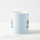 Leuke kawaii orka killer walvis regenbogen vlinder koffiemok (Center)