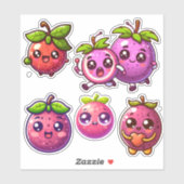 Leuke kawaii passievruchten sticker (Vel)