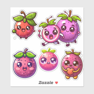 Leuke kawaii passievruchten sticker