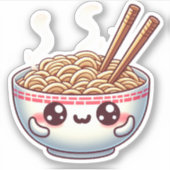 Leuke kawaii pasta sticker (Voorkant)