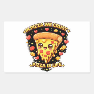 Leuke Kawaii Pizza Sticker – In Pizza We Crust Fun