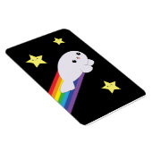 Leuke Kawaii Rainbow Rocket Baby Seal Magnet Magneet (Rechterzijde)