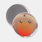 Leuke kawaii robin rode borstmagneet magneet (Voorkant / Achterkant)