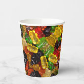Leuke kawaii snoepjes kleurrijke gummy snoep beer papieren bekers (Links)
