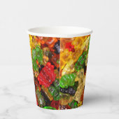 Leuke kawaii snoepjes kleurrijke gummy snoep beer papieren bekers (Rechts)