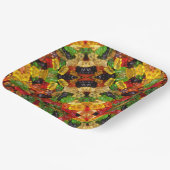 Leuke kawaii snoepjes kleurrijke gummy snoep beer papieren bordje (Gebogen)