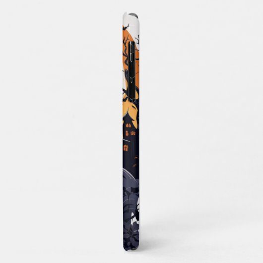 Leuke Kawaii Spooky Halloween Black Cat Ghost Case-Mate iPhone Case (Achterkant/links)