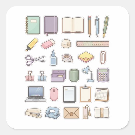 leuke kawaii stickers (Voorkant)
