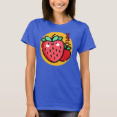 Leuke Kawaii Strawberry Day T-shirt (Voorkant)