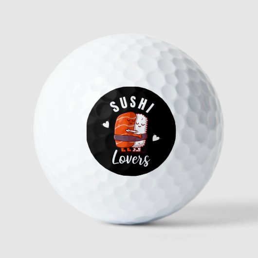 Leuke Kawaii Sushi liefhebbers Golfballen (Voorkant)
