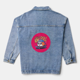 Leuke Kawaii Sushi op skateboard Denim Jacket