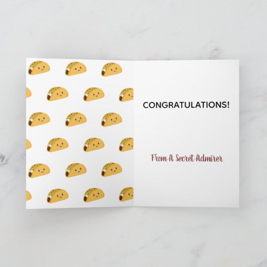 Leuke Kawaii Taco-bout Geweldige Kaart (Binnen)