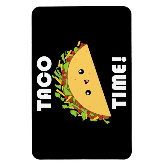 Leuke kawaii taco tijd! Magneet (Verticaal)