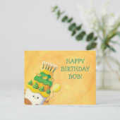 Leuke Kawaii verjaardagstaart Briefkaart (Staand voorkant)