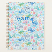 leuke kawaii walvis ontwerp planner (Voorkant)