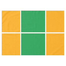 Leuke Kelly Green Gouden Gele Windowpane Stripes Tafelkleed