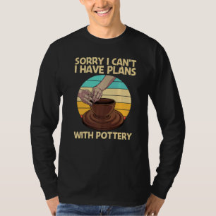 Leuke Keramiek Voor Mannen Vrouwen Aardewerk Pot T-shirt