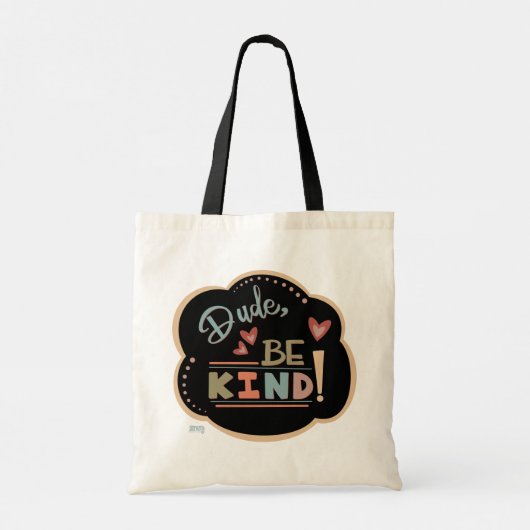 Leuke kerel Be Kind Inspirivity Canvas tas (Achterkant)