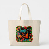 Leuke kerel Be Kind Inspirivity Canvas tas (Achterkant)