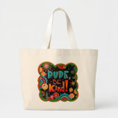 Leuke kerel Be Kind Inspirivity Canvas tas (Voorkant)