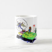 leuke kerel krijgt een reiki behandeling en dromen koffiemok (Center)