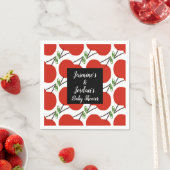 Leuke kersen baby shower servetten (Insitu)