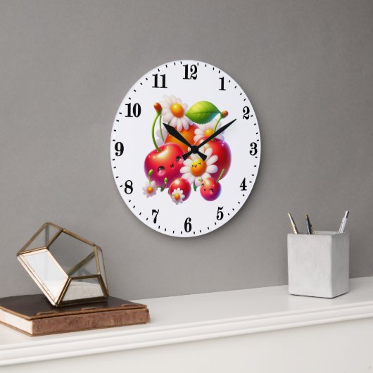 Leuke kersenliefhebbers keuken grote klok (Kantoor)