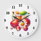 Leuke kersenliefhebbers keuken grote klok (Voorkant)