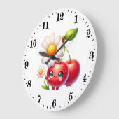 Leuke kersenliefhebbers keuken grote klok (Hoek)