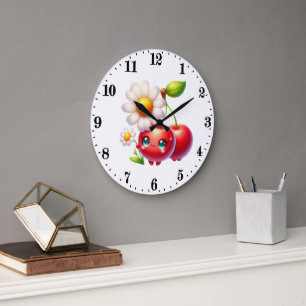 Leuke kersenliefhebbers keuken  grote klok