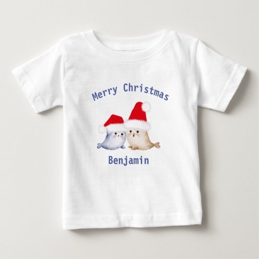 Leuke kerst abstract waterverf baby zegels (Voorkant)