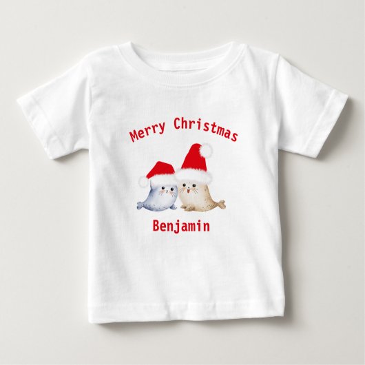 Leuke kerst abstract waterverf baby zegels (Voorkant)