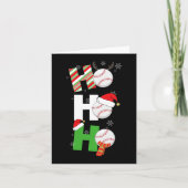 Leuke Kerst Baseball Pyjama Speler Bijpassende The Kaart (Voorkant)