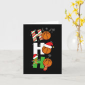 Leuke Kerst Basketbal Pyjama Speler Matching C Kaart (Gele Bloem)