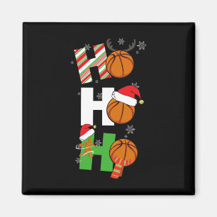 Leuke Kerst Basketbal Pyjama Speler Matching C Magneet