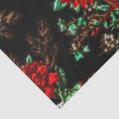 Leuke Kerst Bloempatroon Weefselpapier Tissuepapier (Detail)