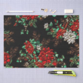 Leuke Kerst Bloempatroon Weefselpapier Tissuepapier (Craft)