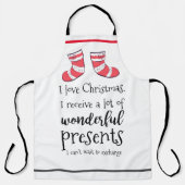 Leuke kerst cadeau grap schort (Voorkant)