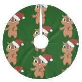 Leuke kerst Capybara Santa Claus Kerstboom Rok (Voorkant)