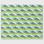 Leuke Kerst Caterpillar Patroon Aangepaste vakanti Cadeaupapier (Vlak)