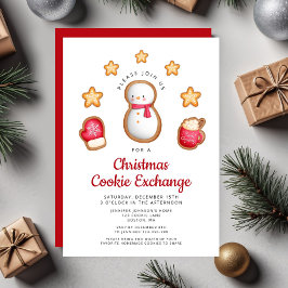 Leuke Kerst Cookie Exchange Sneeuwman Kaart