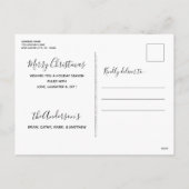 Leuke kerst dieren hond kat puppy kitten feestdagenkaart (Achterkant)