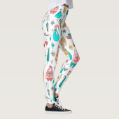 Leuke Kerst Dieren & Kerstmis Symbolen Leggings (Rechts)