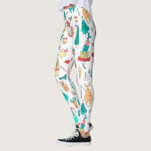 Leuke Kerst Dieren & Kerstmis Symbolen Leggings (Links)