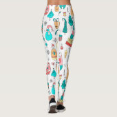 Leuke Kerst Dieren & Kerstmis Symbolen Leggings (Achterkant)
