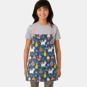 Leuke Kerst Eenhoorns en Flamingo's Patroon Schort (Insitu)