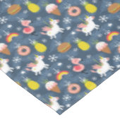 Leuke Kerst Eenhoorns en Flamingo's Patroon Tafelkleed (Gekanteld)