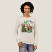 Leuke Kerst Elf Feestje Tri-Blend Shirt (Voorkant)