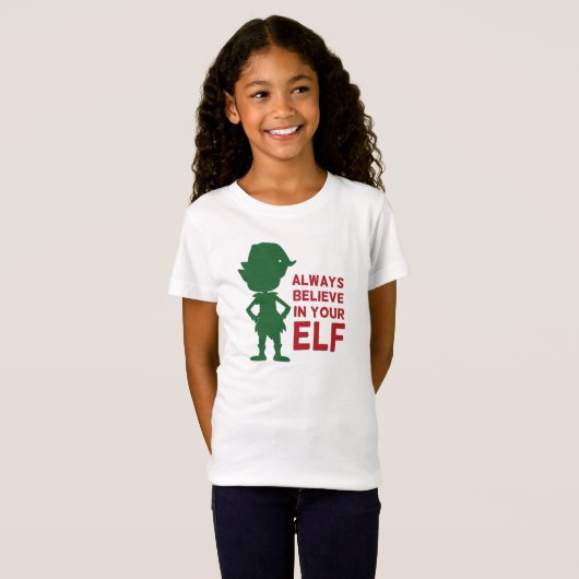 Leuke kerst elf vakantie thema grappige woordspeli t-shirt (Voorkant volledig)