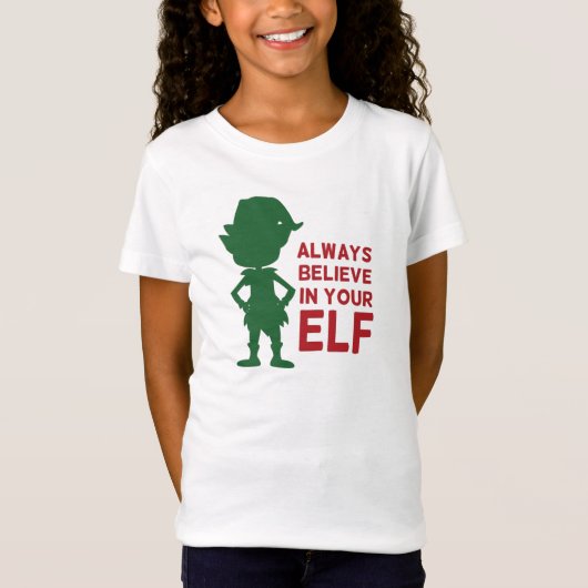 Leuke kerst elf vakantie thema grappige woordspeli t-shirt (Voorkant)